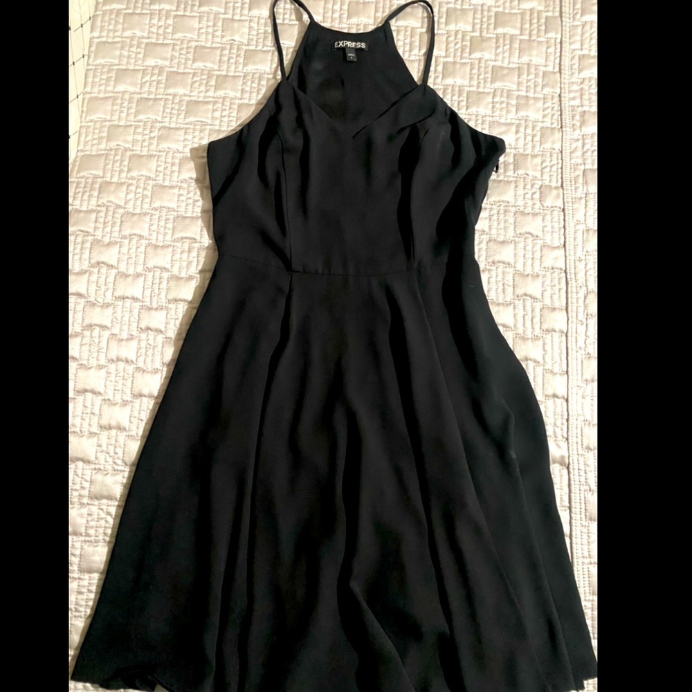 High Neck Skater Dress